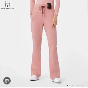 High waisted medium pink sand figs. Cordova flares